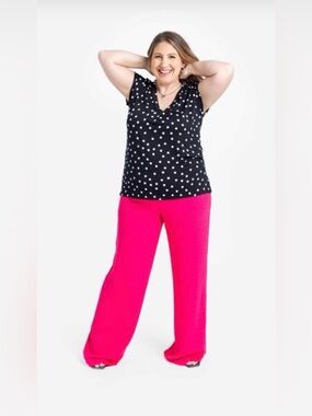 LuLaRoe ‘JOJO’ Hot Pink Pants Large